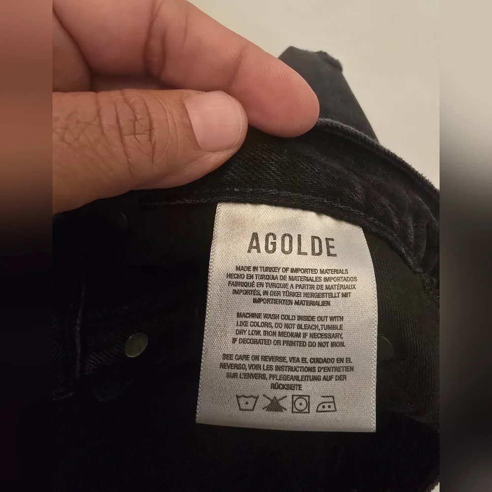 Agolde Riley Denim Shorts Vortex Size 26